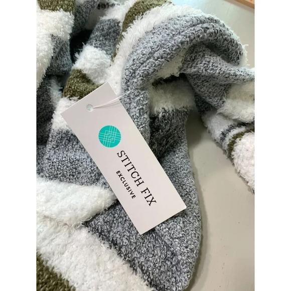 Pink Clover Cozy Striped Open-Front Cardigan Sweater Size S - Picture 11 of 11